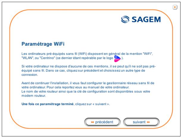 SAGEM FAST 2440 - Interface wi-fi intégrée de votre ordinateur - 9