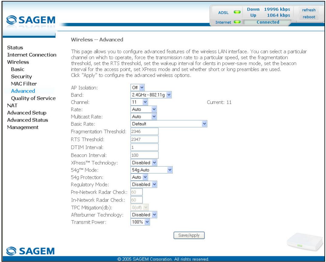 SAGEM FAST 2440 - MAC filter - 3