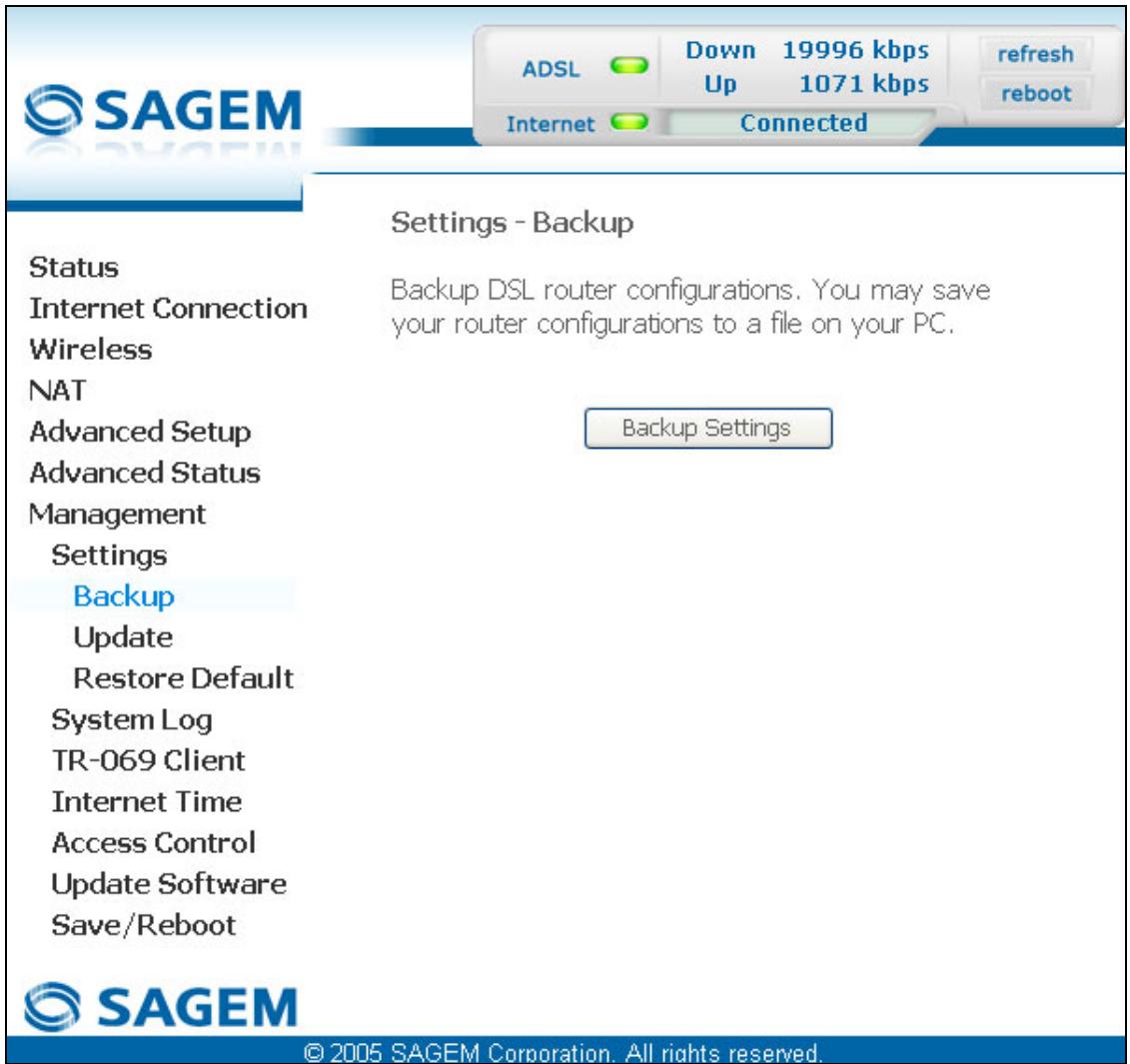 SAGEM FAST 2440 - Backup - 2