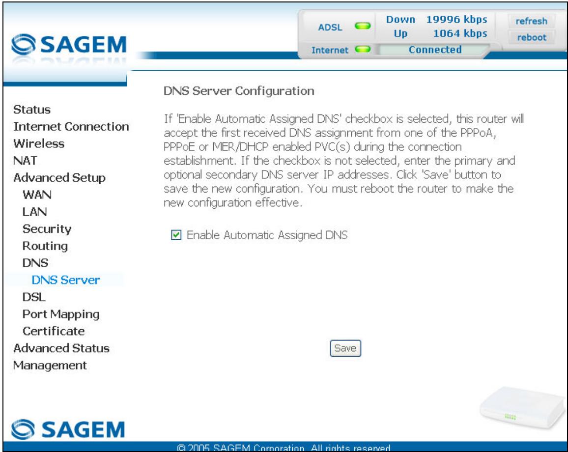 SAGEM FAST 2440 - DNS - 1