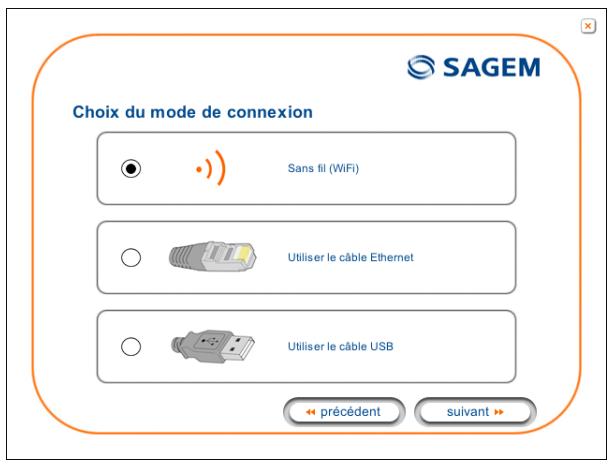 SAGEM FAST 2440 - L'écran ci-contre apparait. - 1