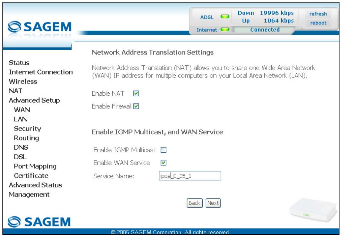 SAGEM FAST 2440 - IP over ATM (IPoA) - 2