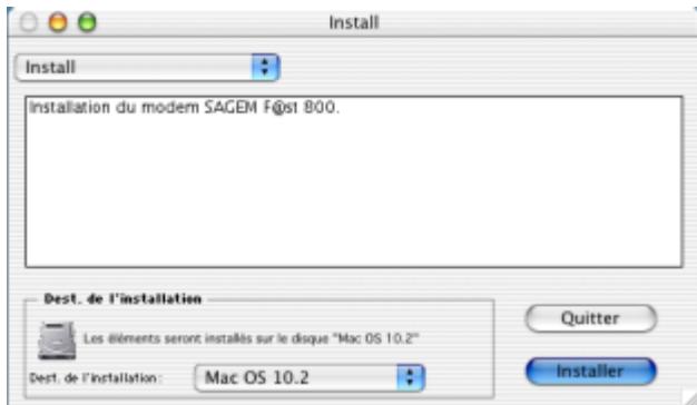 SAGEM FAST 800 - Installation du SAGEM F@st™ 800 - 2