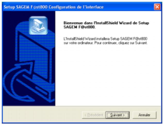 SAGEM FAST 800 - Installation du SAGEM F@st™ 800 - 3