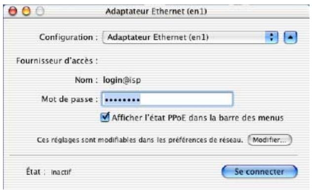 SAGEM FAST 800 - En mode RFC 1483 Ponté (LLC ou VCMUX) - 5