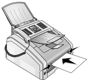 SAGEM FAX 4560 - PLACER le PAPIER dans l'introduction de PAPIER manuelle - 1