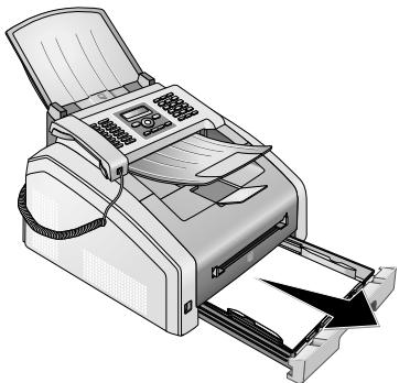 SAGEM FAX 4560 - Remédier au bourrage PAPIER dans la cassette à papier/l'introduction de PAPIER - 1