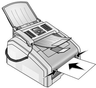 SAGEM LPF 5120 - Placer le papier dans l'introduction de papier manuelle - 1