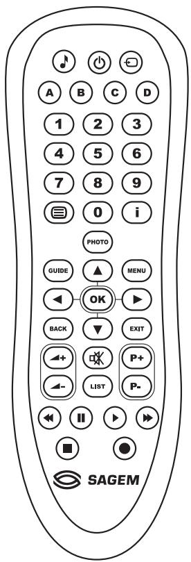SAGEM PVR 6200T FR - 3-3-1 TELÉCOMMANDE - 1