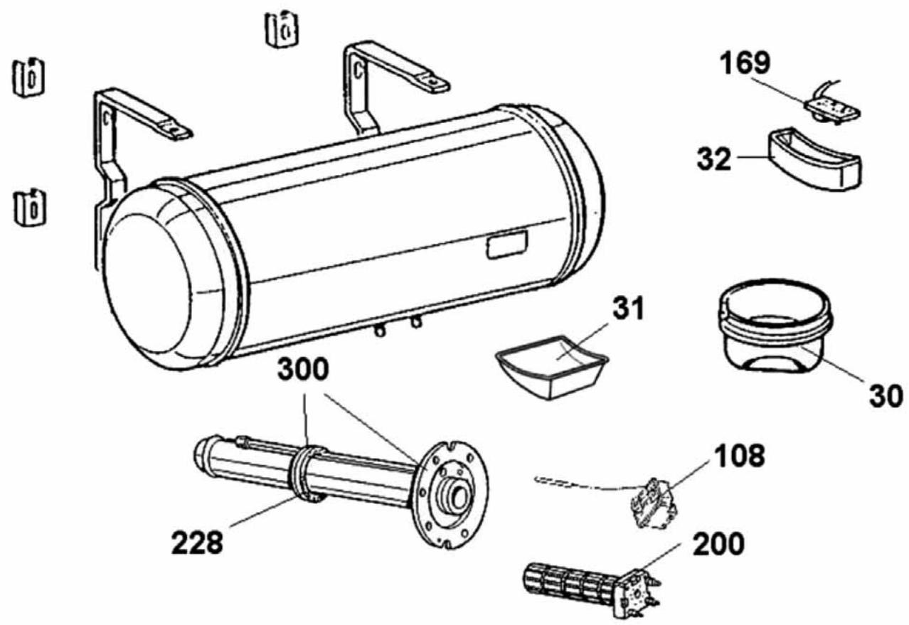 SAUTER PIECES DETACHEES CATALOGUE CHAUFFE-EAU - Chauffe-eau horizontaux muraux - 1