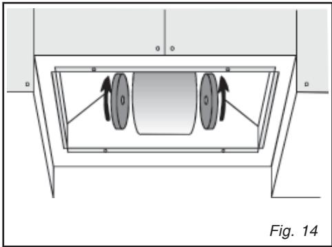 SAUTER SHG 501 X - - Démontage du filtre à charbon (fig. 14) - 1