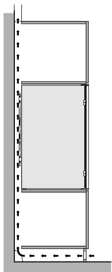 SAUTER SLB 23 - Dimensions d'encastrement et ventilation de l'appareil - 2