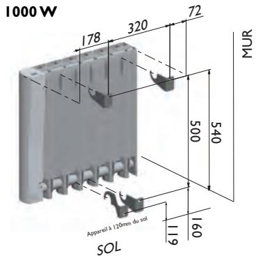 SAUTER BALADI - FIXER les PATTES d'accrochage au MUR - 3