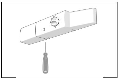 SAUTER DVA282 - Changement de la lampe - 1