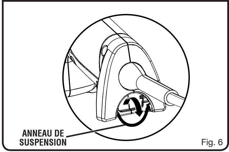 RYOBI HG300 - Utilisation de l'anneau de suspension - 3