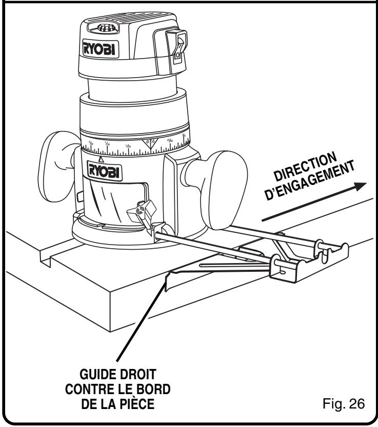 RYOBI RE1802M - Installation du GUIDE DROIT - 2