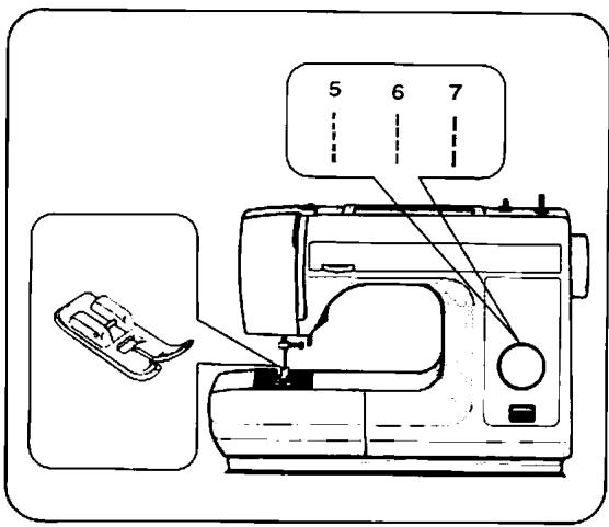 TOSHIBA 4070 - Tension du fil pour point zig zag - 1