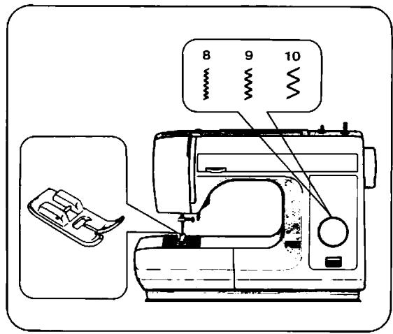 TOSHIBA 4070 - Tension du fil pour point zig zag - 2