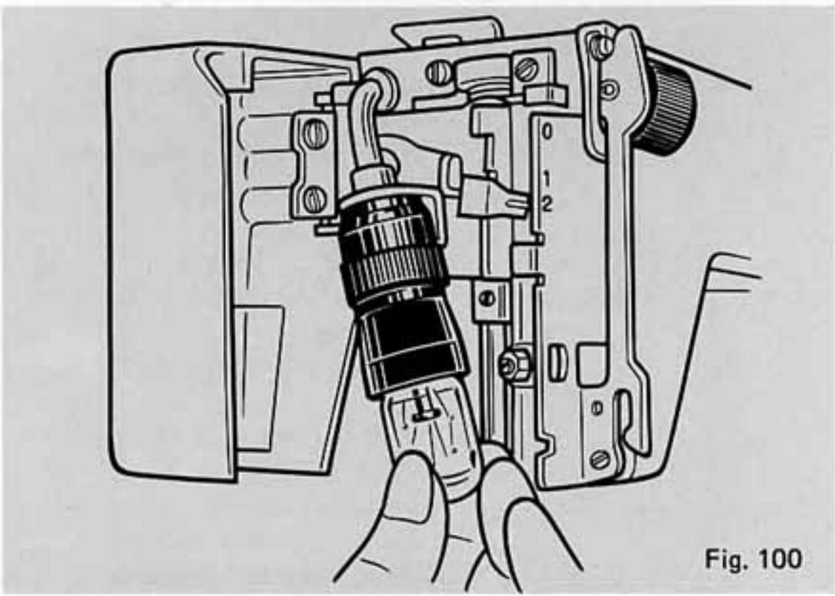 TOSHIBA 4500 - Changement de l'ampoule. - 1