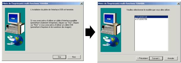 TOSHIBA E-STUDIO120 - Copie des fichiers pour l'installation des pilotes du MFP (démarre si la case correspondante a été cochée au point 4). - 2