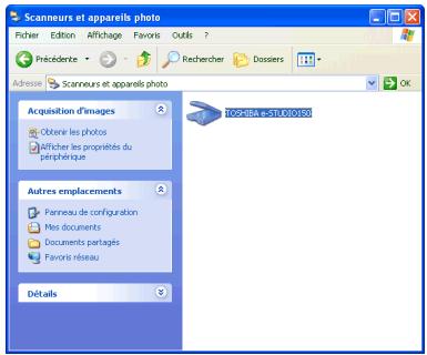 TOSHIBA E-STUDIO120 - Numériser avec "I" Assistant Scanneurs et apparéils photo" de Windows XP - 2