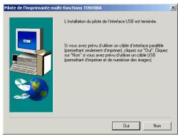 TOSHIBA E-STUDIO120 - Copie des fichiers pour l'installation des pilotes du MFP. - 2