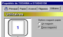 TOSHIBA E-STUDIO120 - Configuration de l'option - 1