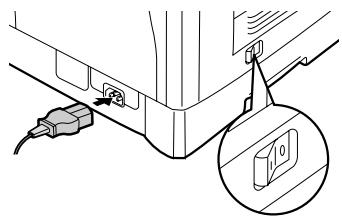 TOSHIBA E-STUDIO150 - Branchement du cordon d'alimentation - 2