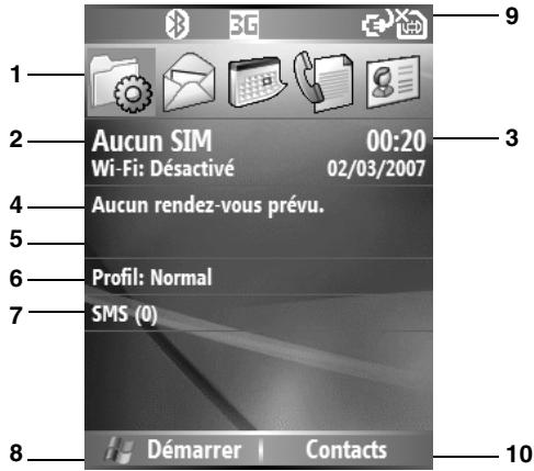 TOSHIBA G500 - Écran accueil - 1