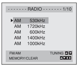 TOSHIBA SD-V57HTSC - Préréglé les stations radio - 1