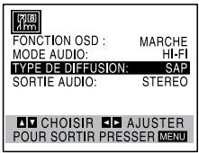 TOSHIBA SD-V57HTSC - Enregistrement SAP (deuxième programme sonore) - 1