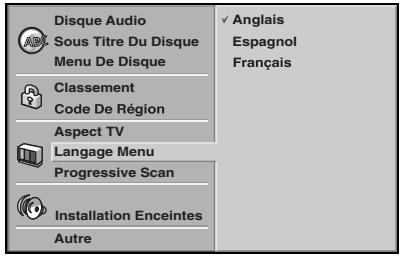 TOSHIBA SD-V57HTSC - Language Menu - 1