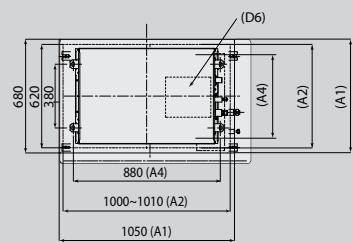 (D6) 680 620 380 (A4) (A2) (A1) 880 (A4) 1000~1010 (A2) 1050 (A1)