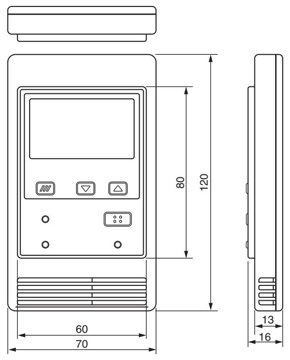 TOSHIBA MMD-AP0071SPH > 0181SPH - Commande filaire simplifiée - 1