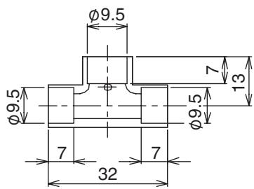 Ø9.5 Ø9.5 7 13 Ø9.5 7 32 7