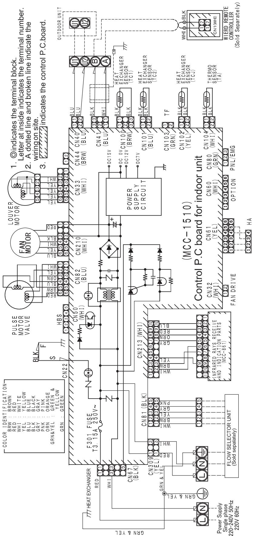 TOSHIBA MMF-AP0151H > 0561H - Schéma de câblage - 1