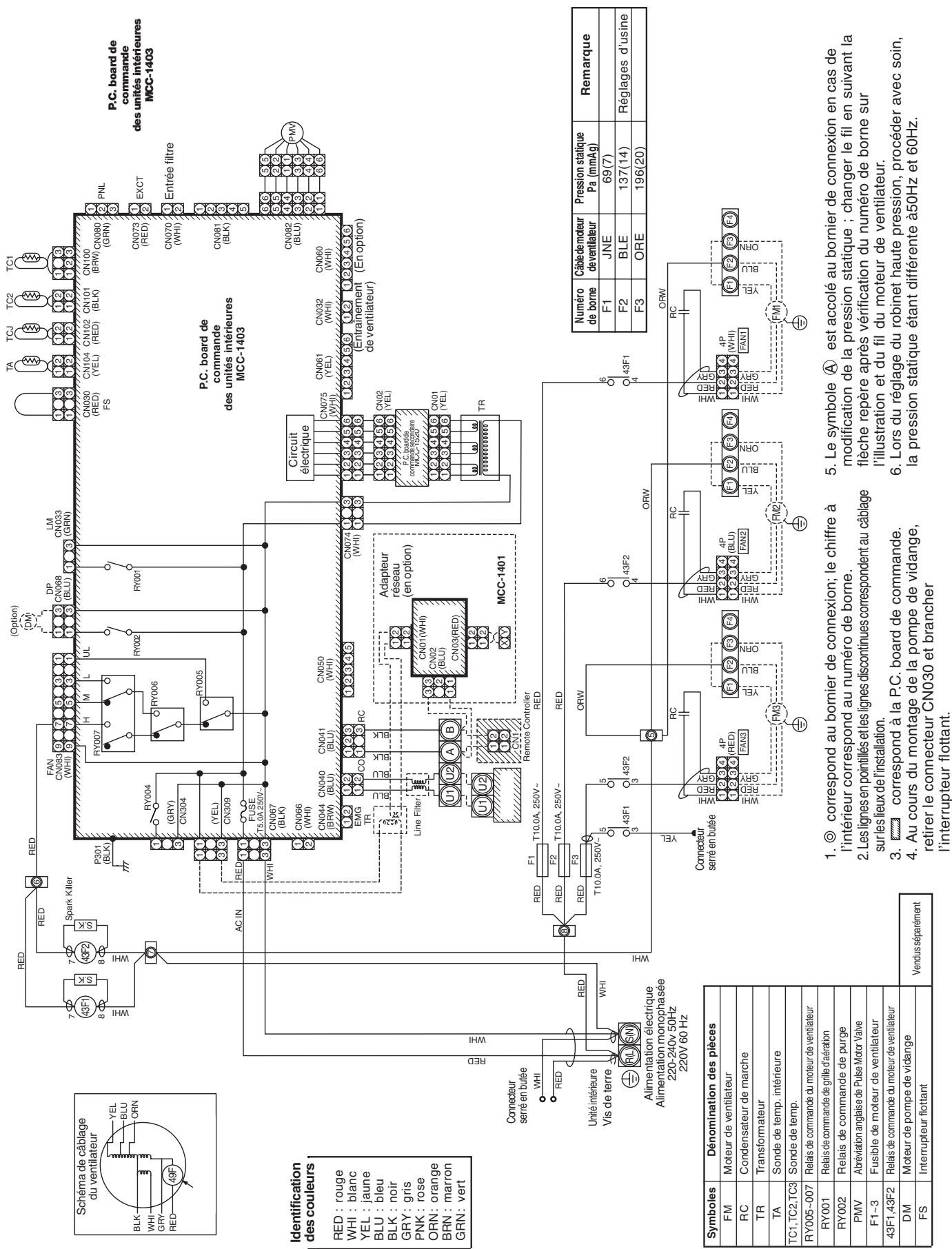 TOSHIBA MML-AP0071H > 0241H - Modèle : MMD-AP0071BH, AP0091BH, AP0121BH, AP0151BH, AP0181BH, AP0241BH MMD-AP0271BH, AP0301BH, AP0361BH, AP0481BH, AP0561BH - 4