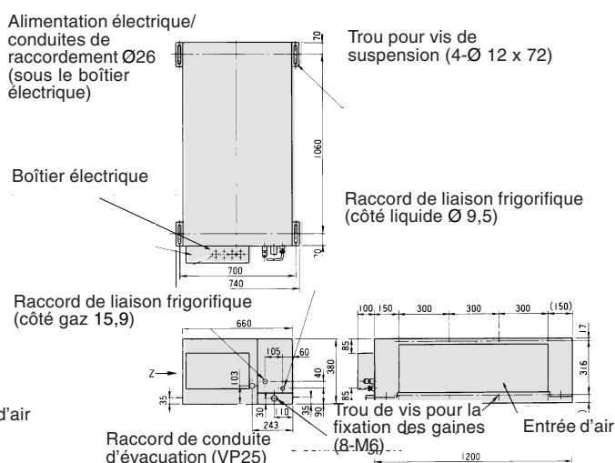 TOSHIBA MML-AP0071H > 0241H - - Unitégainable haute pression statique - 2
