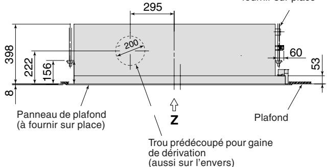 TOSHIBA MML-AP0071H > 0241H - Dégagement requis pour la pose et l'entretien - 6