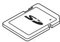TOSHIBA QOSMIO X870-142,  QOSMIO X870-14H,  QOSMIO X870-154,  QOSMIO X870-156,  QOSMIO X870-157,  QOSMIO X870-15T,  QOSMIO X870-165,  QOSMIO X870-169,  QOSMIO X870-16E - Illustration 4-16 Exemples de cartes mémoire - 1