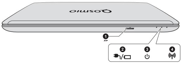 TOSHIBA QOSMIO X870-142,  QOSMIO X870-14H,  QOSMIO X870-154,  QOSMIO X870-156,  QOSMIO X870-157,  QOSMIO X870-15T,  QOSMIO X870-165,  QOSMIO X870-169,  QOSMIO X870-16E - Vue avant (écran fermé) - 1