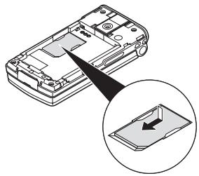 SHARP GX29F - Retrait de la carte SIM et de la batterie - 3