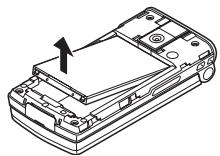 SHARP GX29F - Retrait de la carte SIM et de la batterie - 2