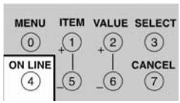 SHARP AR-C240P - ON LINE Button - 1