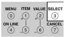 SHARP AR-C240P - SELECT Button - 1