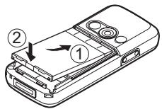 SHARP GX15I - Insertion de la carte SIM et de la batterie - 3