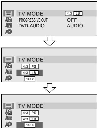 SHARP SD-HX500 - Changing the initial setting of DVD - 5