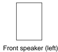 Front speaker (left)