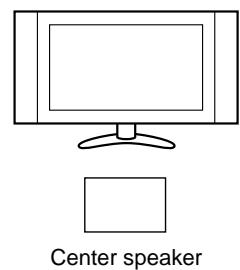 Center speaker