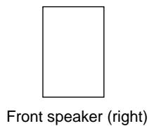 Front speaker (right)